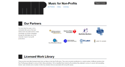 Desktop Screenshot of musicfornonprofits.org