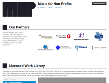 Tablet Screenshot of musicfornonprofits.org